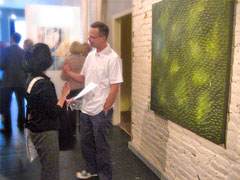 Dave at a gallery showing